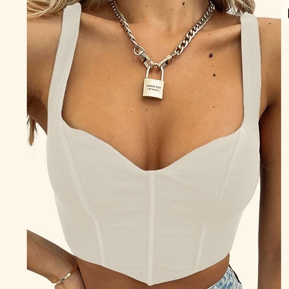 New with Tags, Women, XL, Corsets Crop Top Stretchy Strappy Camis Tank Top